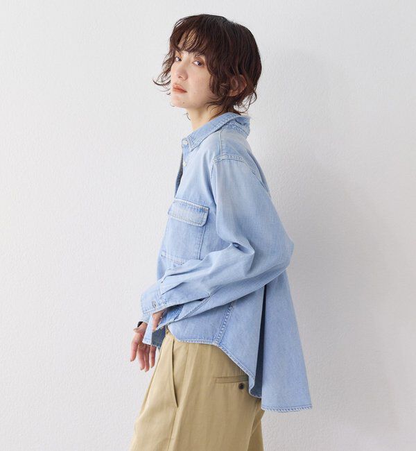  「予約【RIMH（リムエイチ）】バックフレアショートシャツ」|シャツ・ブラウス|