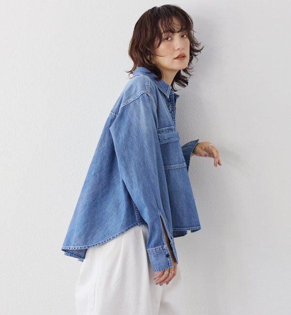  「予約【RIMH（リムエイチ）】バックフレアショートシャツ」|シャツ・ブラウス|