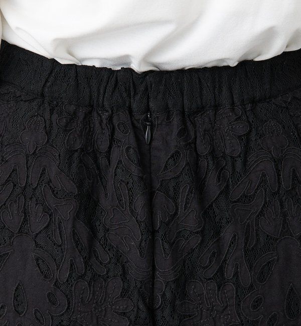  「【a Nice （ア ・ニース）】クラフトレーススカート」|スカート|