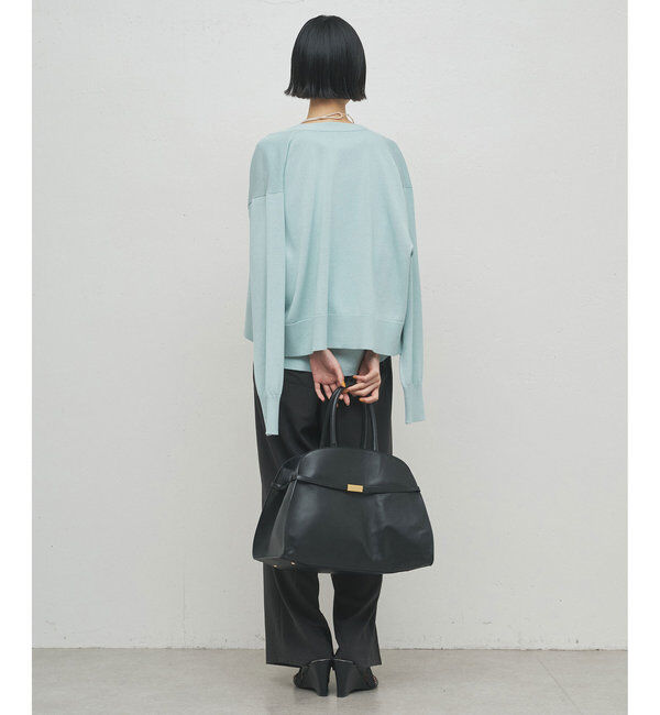  「ジャージーワイドタックパンツ」|スラックス|