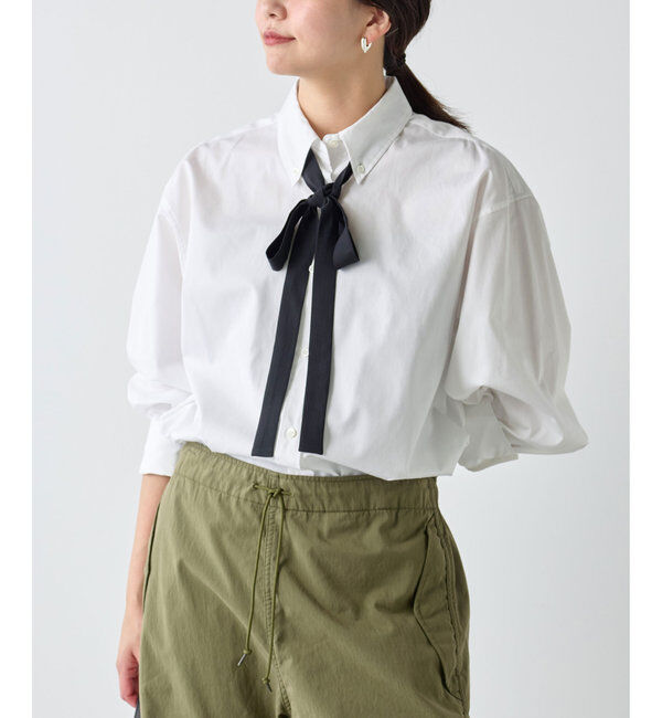  「タイ付きブロードシャツ」|シャツ・ブラウス|