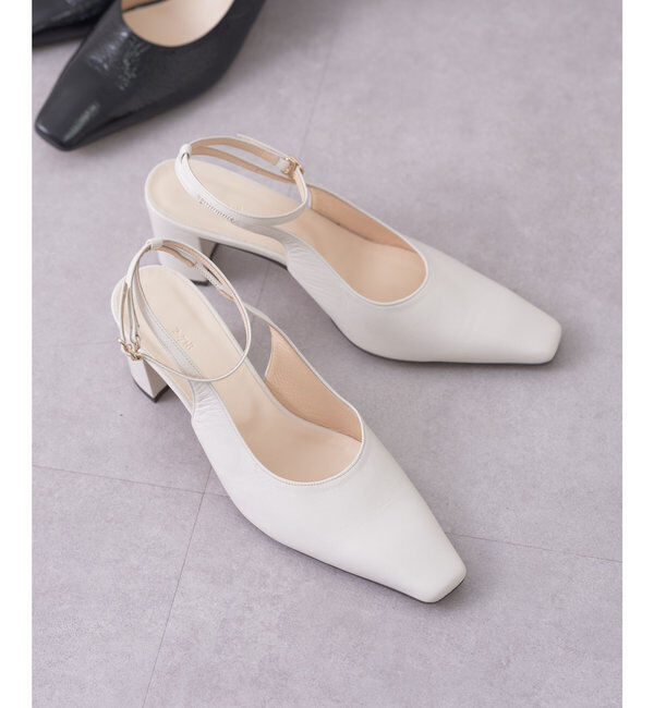  「【2.718】ストラップパンプス」|パンプス|オフホワイト