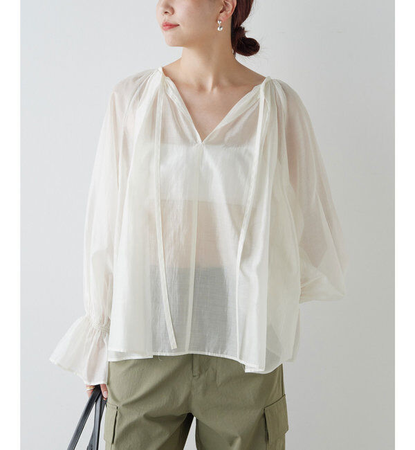  「ラッフルカフスブラウス」|シャツ・ブラウス|