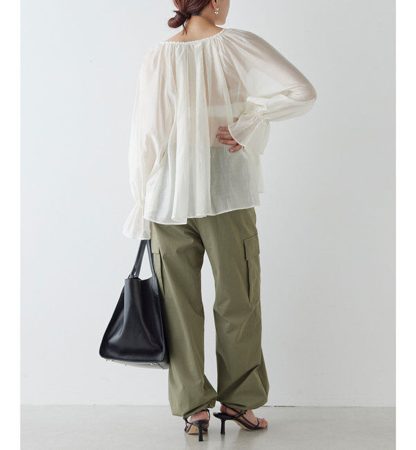  「ラッフルカフスブラウス」|シャツ・ブラウス|