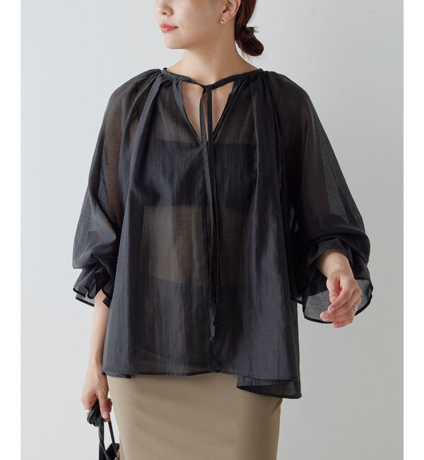  「ラッフルカフスブラウス」|シャツ・ブラウス|