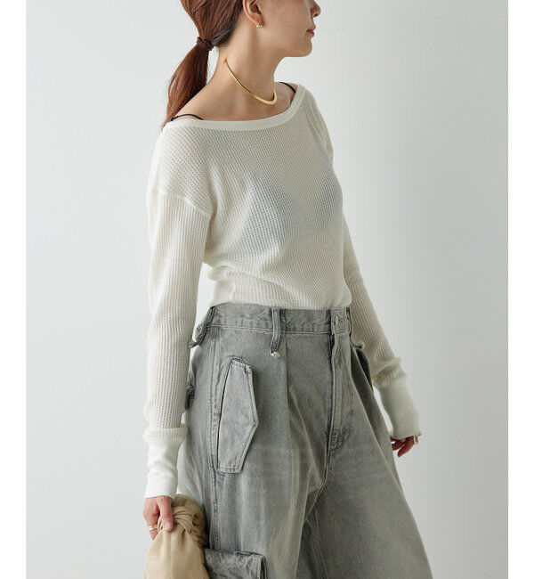  「【PEAS】サーマルプルオーバー」|Tシャツ・カットソー|