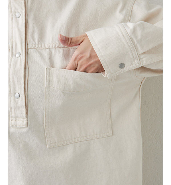  「デニムスキッパーシャツ」|シャツ・ブラウス|