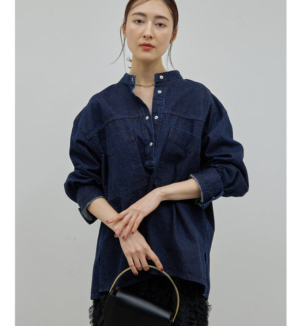  「デニムスキッパーシャツ」|シャツ・ブラウス|