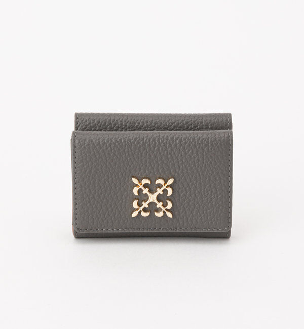  「モノグラムプレート三つ折りウォレット」|財布|