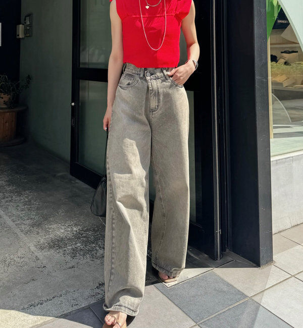  「【今期No.1デニム/3サイズ展開】オーバーダイワイドデニム」|デニム|