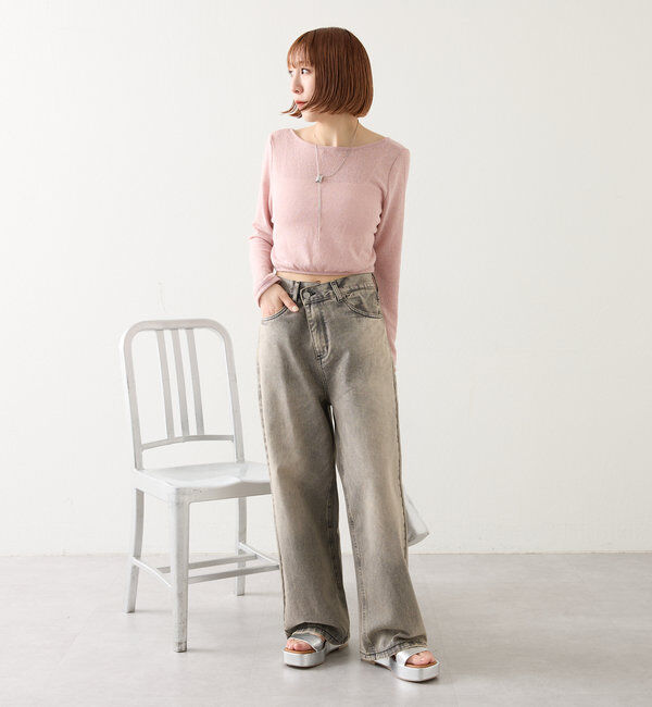  「【今期No.1デニム/3サイズ展開】オーバーダイワイドデニム」|デニム|