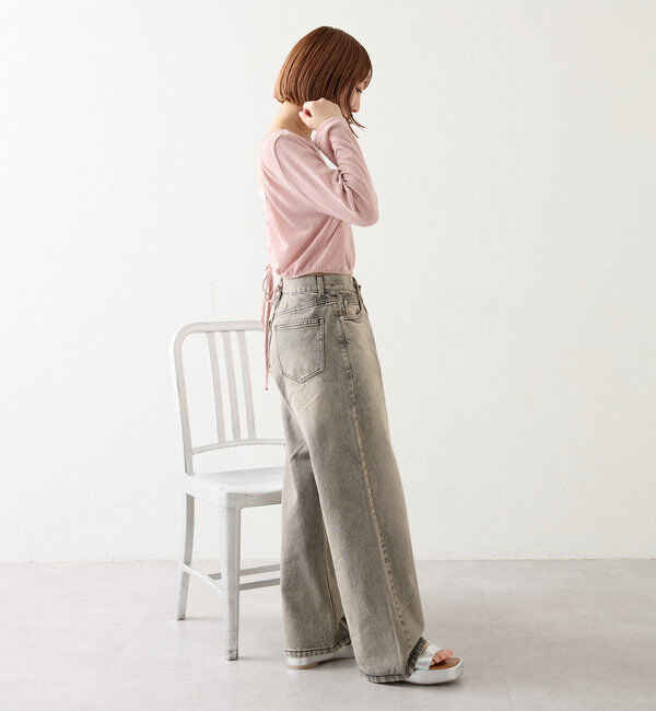  「【今期No.1デニム/3サイズ展開】オーバーダイワイドデニム」|デニム|