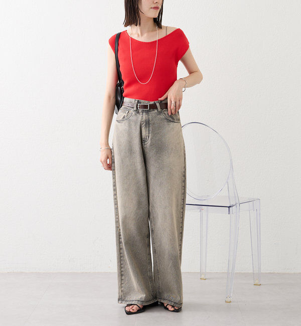  「【今期No.1デニム/3サイズ展開】オーバーダイワイドデニム」|デニム|