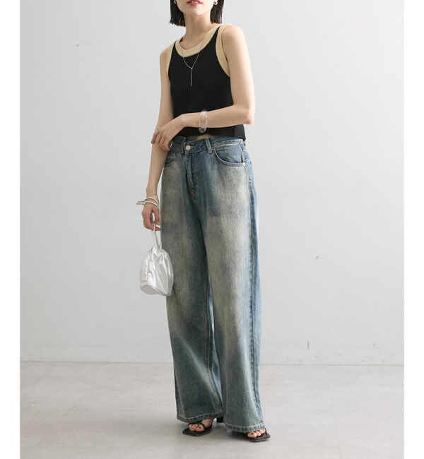  「【今期No.1デニム/3サイズ展開】オーバーダイワイドデニム」|デニム|
