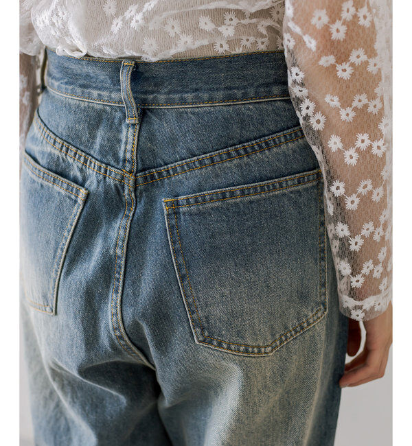  「【今期No.1デニム/3サイズ展開】オーバーダイワイドデニム」|デニム|