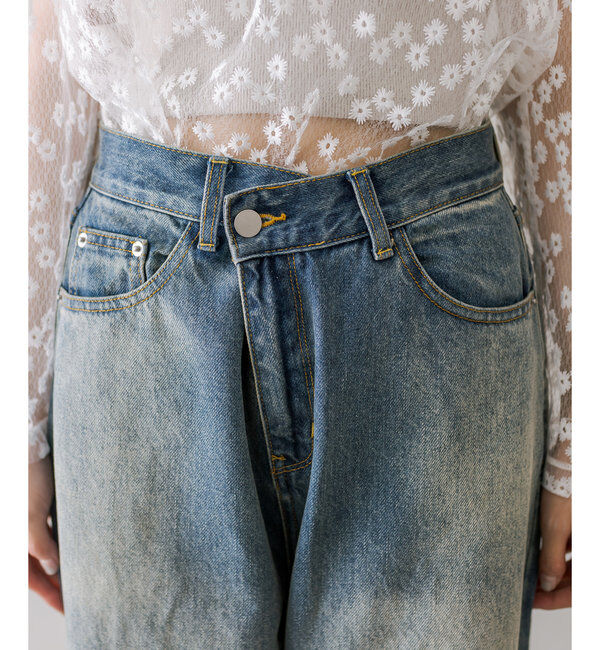  「【今期No.1デニム/3サイズ展開】オーバーダイワイドデニム」|デニム|