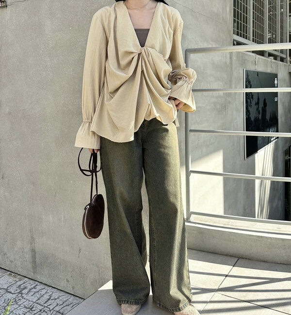  「【今期No.1デニム/3サイズ展開】オーバーダイワイドデニム」|デニム|