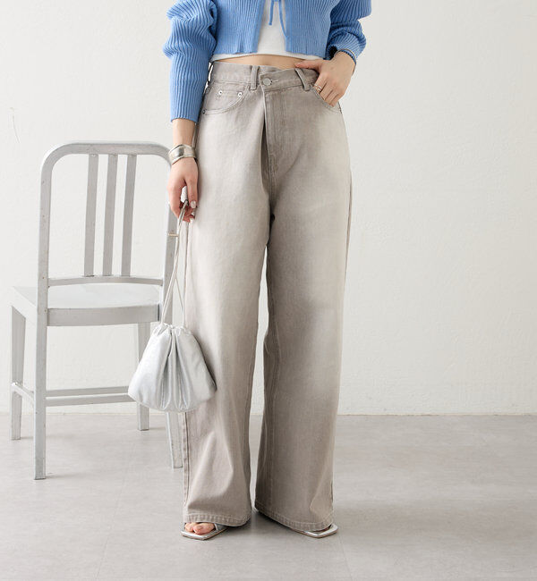  「【今期No.1デニム/3サイズ展開】オーバーダイワイドデニム」|デニム|