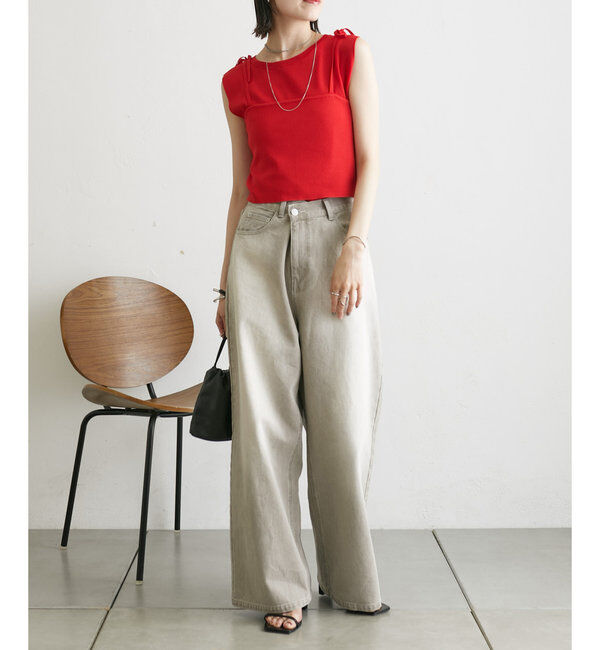  「【今期No.1デニム/3サイズ展開】オーバーダイワイドデニム」|デニム|