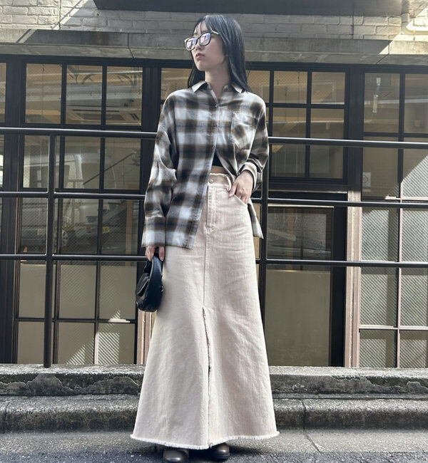  「【美シルエット◎】スリットマーメイドスカート」|スカート|