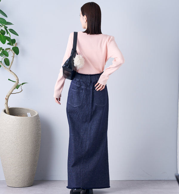  「【美シルエット◎】スリットマーメイドスカート」|スカート|