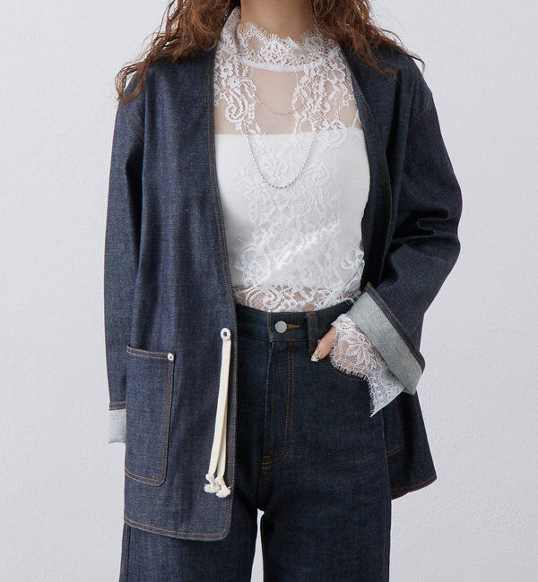  「ai no de shirochi ノーカラージャケット」|その他|