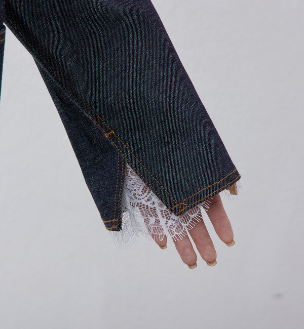  「ai no de shirochi ノーカラージャケット」|その他|