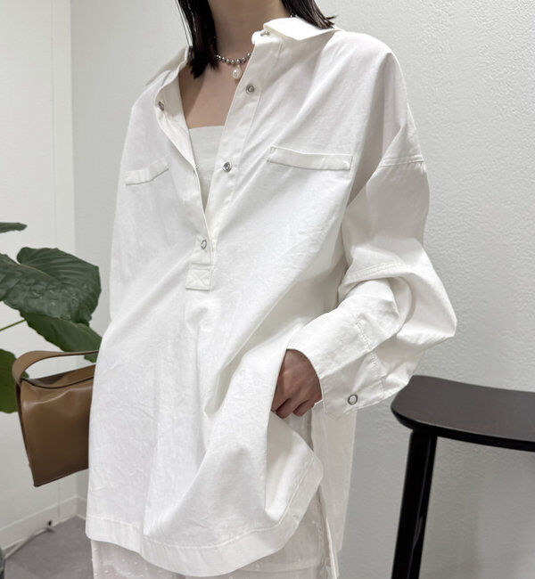  「スキッパーBIGシャツ」|シャツ・ブラウス|オフホワイト