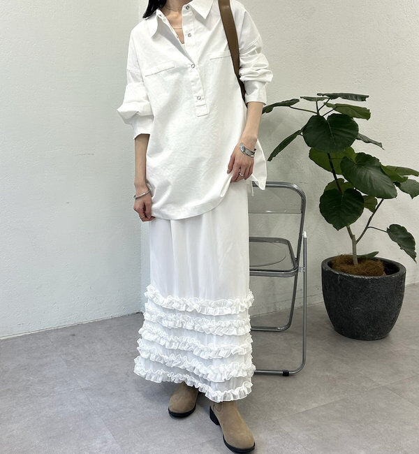  「裾ティアードスカート」|スカート|