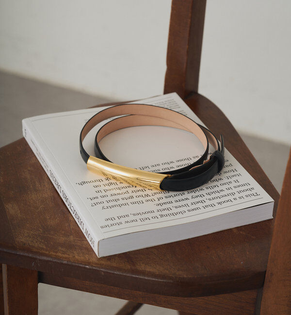  「【ATELIER AMBOISE SOAVE 】アブロング」|ベルト|ブラック