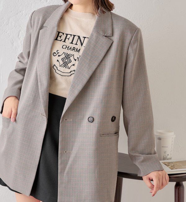  「【SNS総再生回数400万回突破！セットアップ対応】オーバーダブルジャケット」|テーラードジャケット|