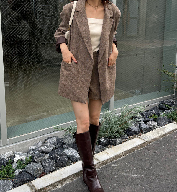  「【SNS総再生回数400万回突破！セットアップ対応】オーバーダブルジャケット」|テーラードジャケット|