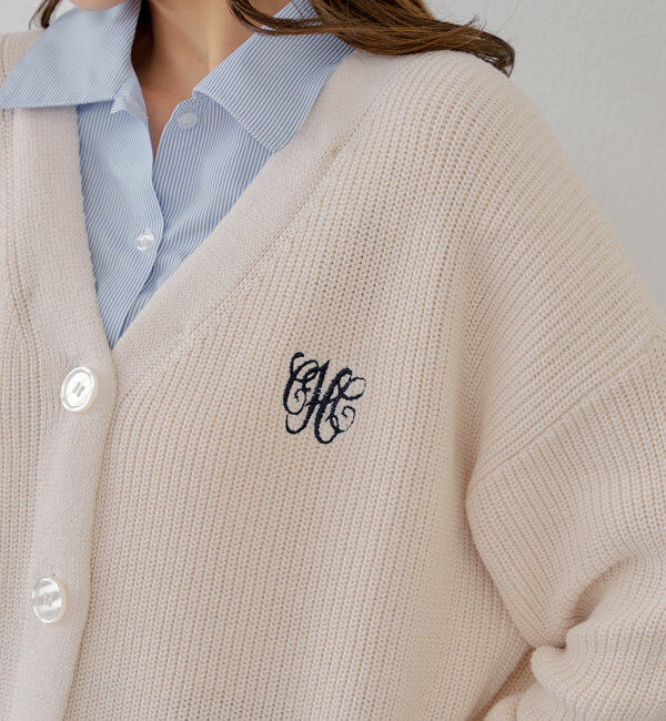  「レイヤードデザインルーズカーディガン」|カーディガン|