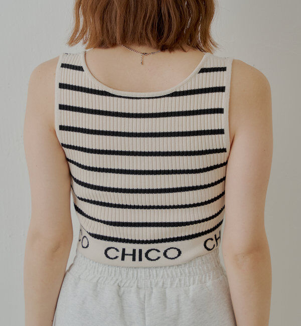  「【WEB限定/REVIVAL】裾ロゴクロップドタンクトップ」|キャミソール|