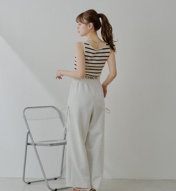  「【WEB限定/REVIVAL】裾ロゴクロップドタンクトップ」|キャミソール|