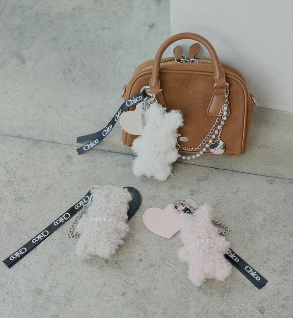  「ファーアニマルモチーフチャーム」|ベルト|