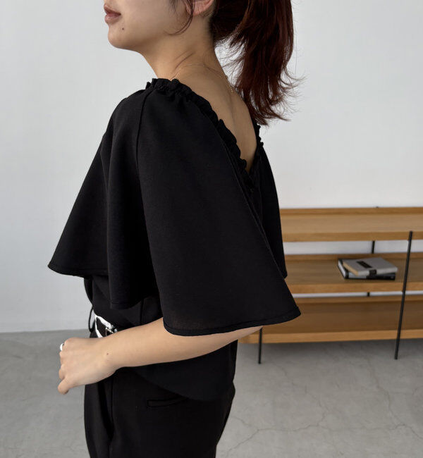  「〈VERSEAU/ヴェルソー〉2WAYラッフルブラウス」|シャツ・ブラウス|
