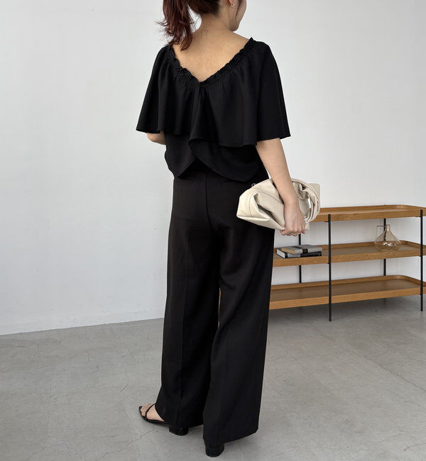  「〈VERSEAU/ヴェルソー〉2WAYラッフルブラウス」|シャツ・ブラウス|