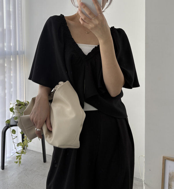  「〈VERSEAU/ヴェルソー〉2WAYラッフルブラウス」|シャツ・ブラウス|