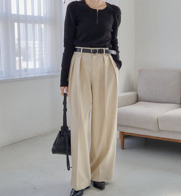  「ホックヘンリーパフニット」|ニット・セーター|