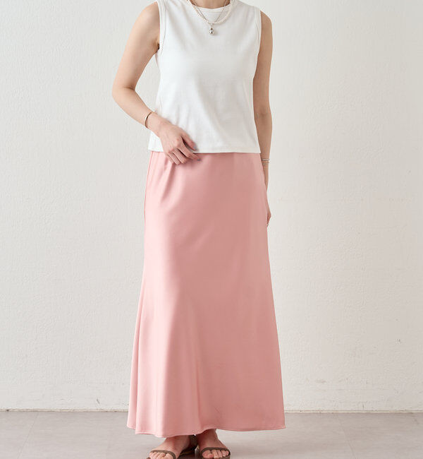  「リブコンパクトノースリーブ」|Tシャツ・カットソー|