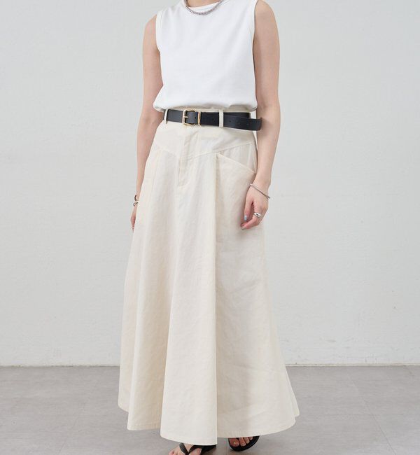  「リブコンパクトノースリーブ」|Tシャツ・カットソー|