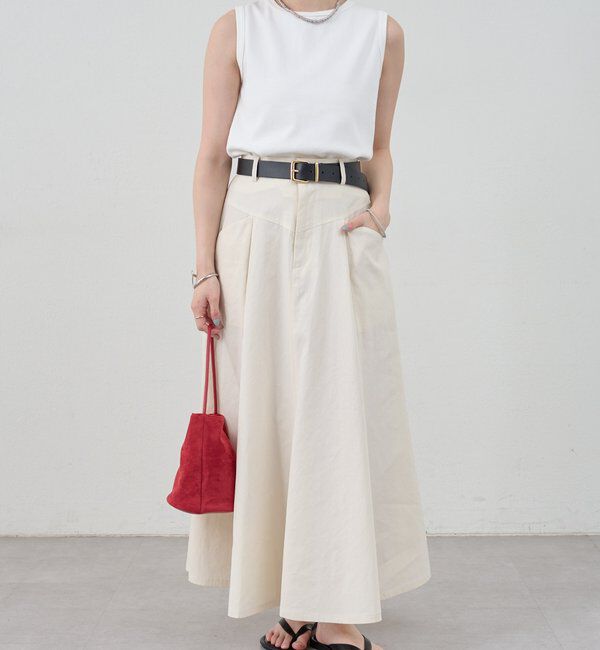  「リブコンパクトノースリーブ」|Tシャツ・カットソー|