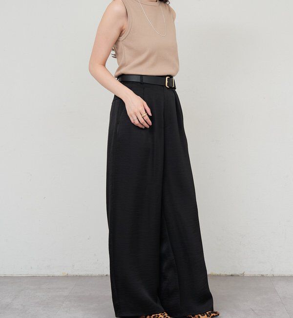  「リブコンパクトノースリーブ」|Tシャツ・カットソー|