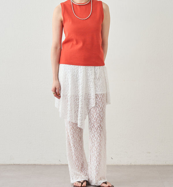  「リブコンパクトノースリーブ」|Tシャツ・カットソー|