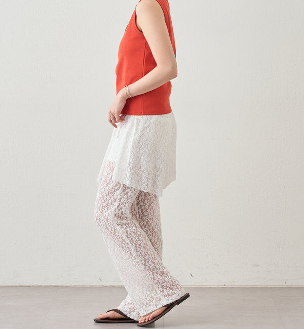  「リブコンパクトノースリーブ」|Tシャツ・カットソー|