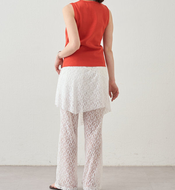  「リブコンパクトノースリーブ」|Tシャツ・カットソー|