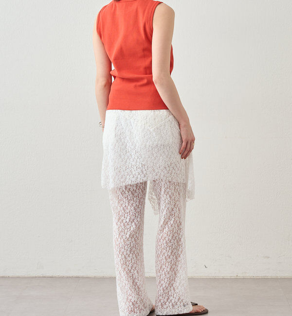  「リブコンパクトノースリーブ」|Tシャツ・カットソー|