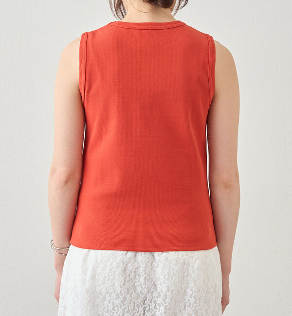  「リブコンパクトノースリーブ」|Tシャツ・カットソー|