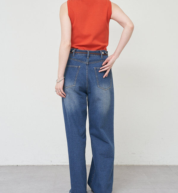  「リブコンパクトノースリーブ」|Tシャツ・カットソー|